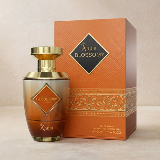 Blossomy bottle and box