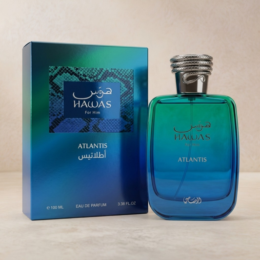 Hawas Atlantis bottle and box