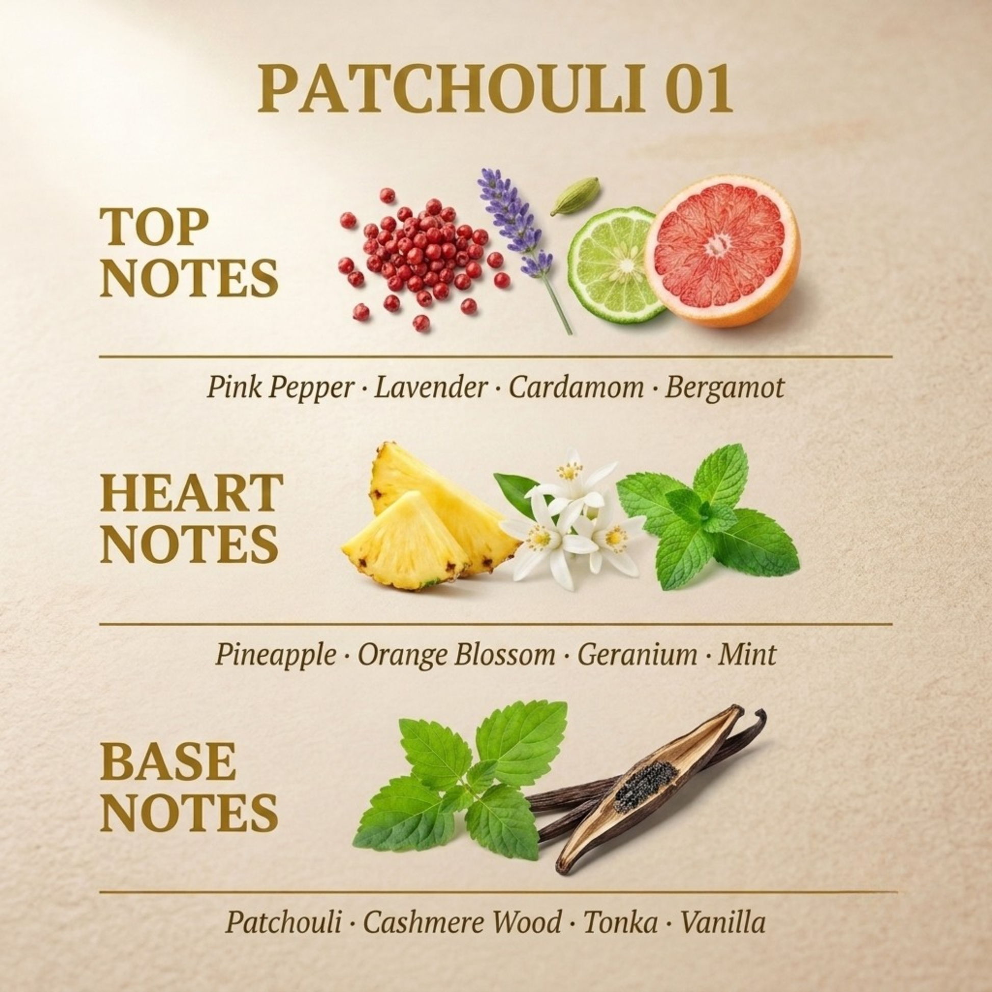 Patchouli 01 fragrance notes