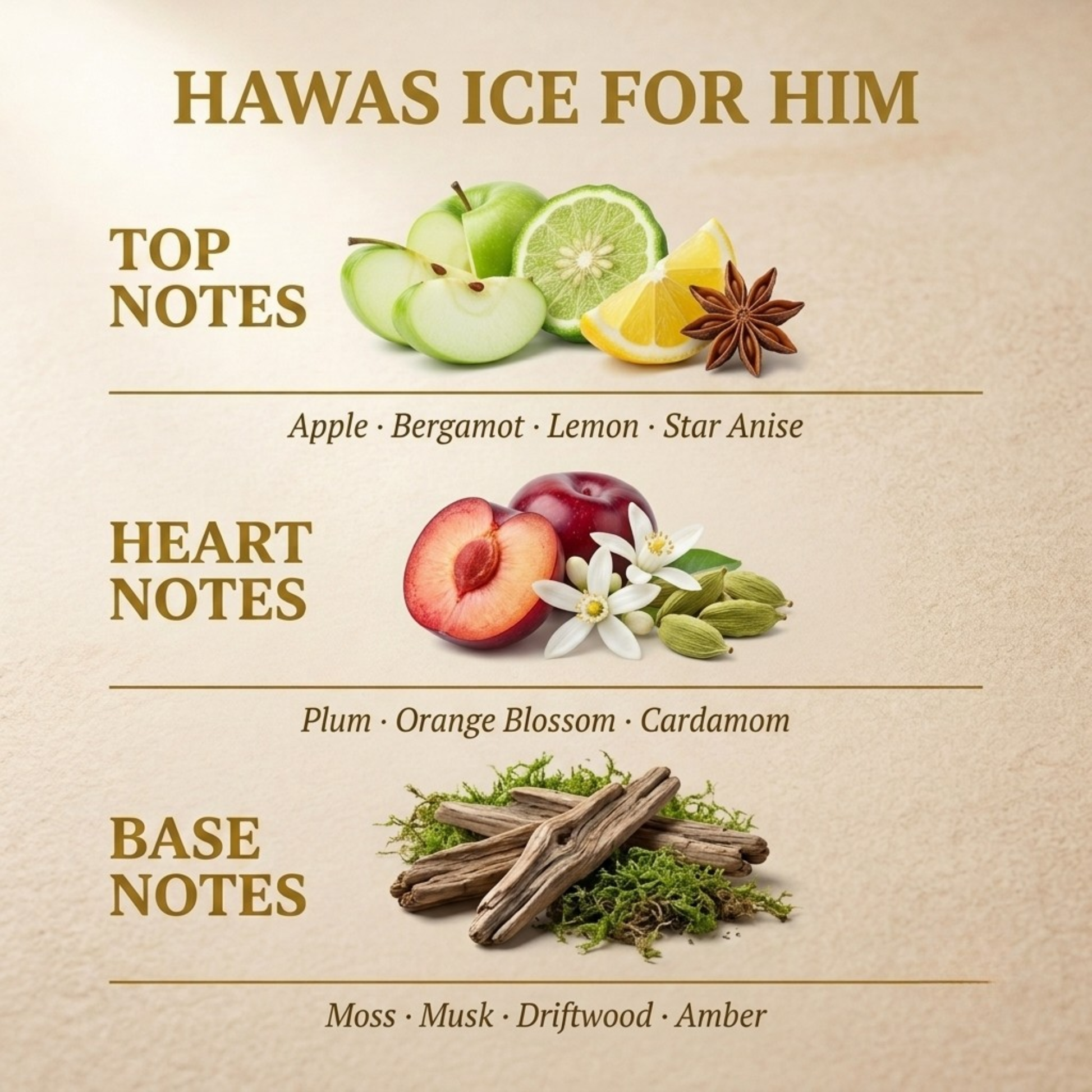 Hawas Ice fragrance notes
