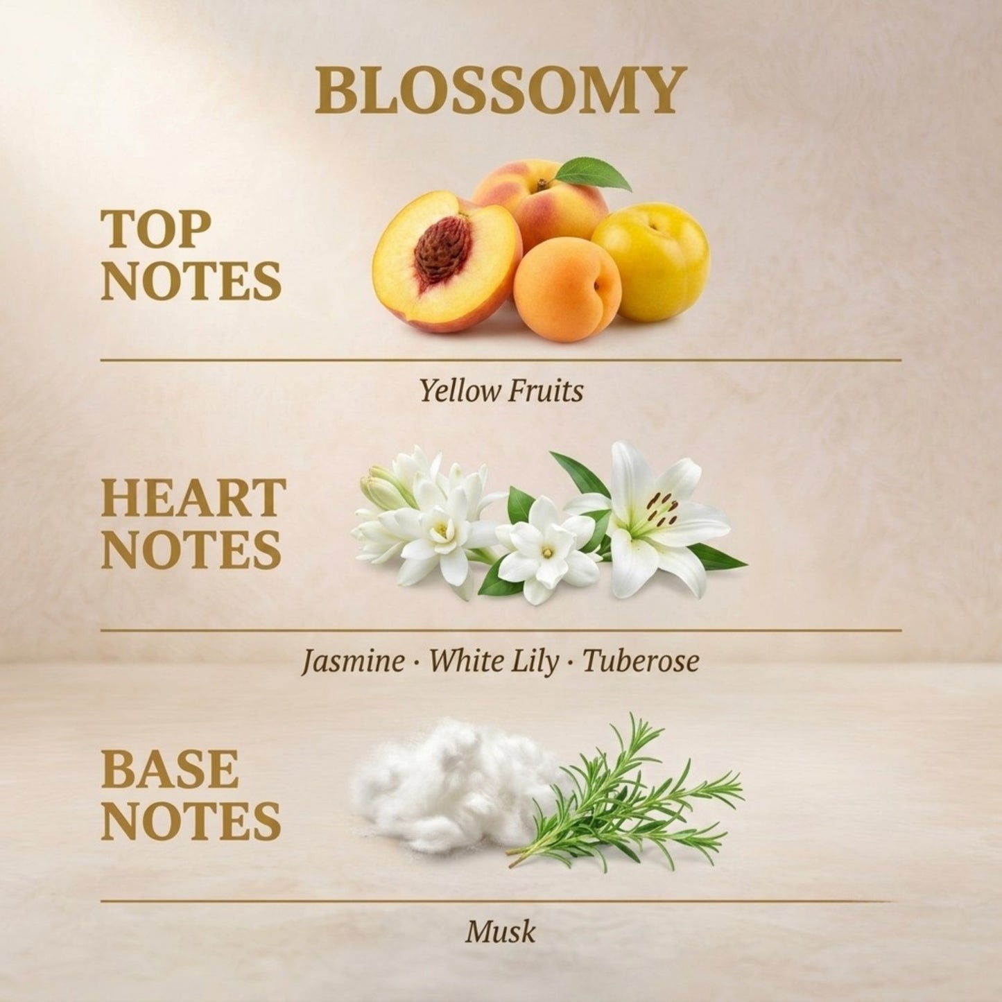 Blossomy fragrance notes