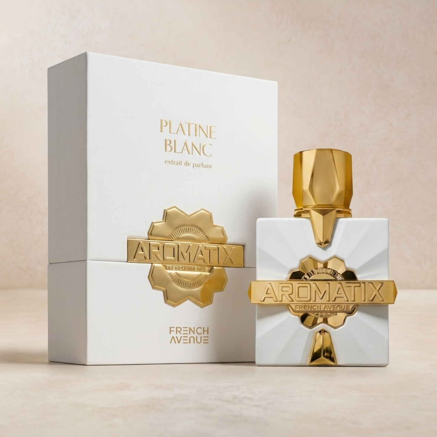 Platine Blanc by Aromatix bottle and box