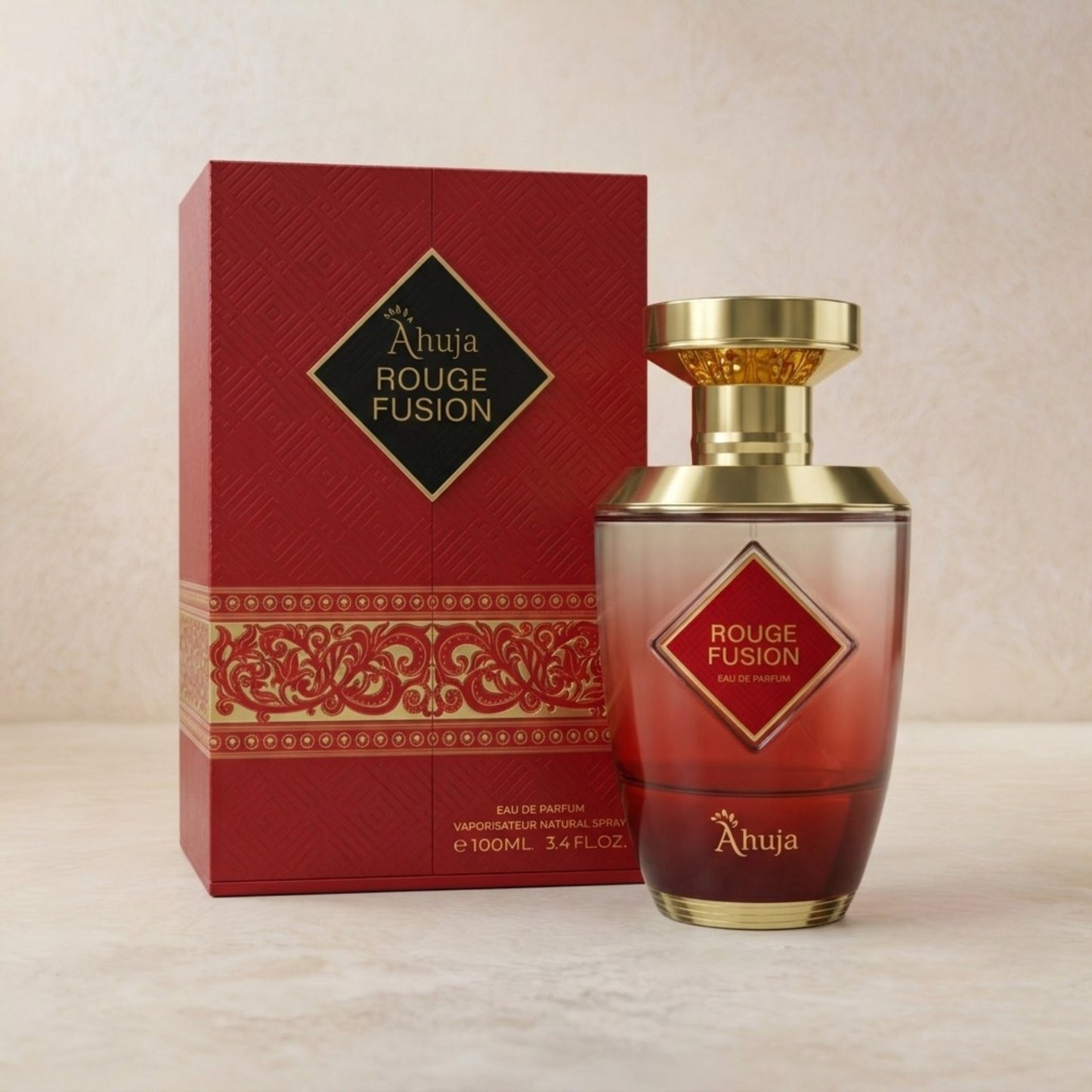 Rouge Fusion bottle and box