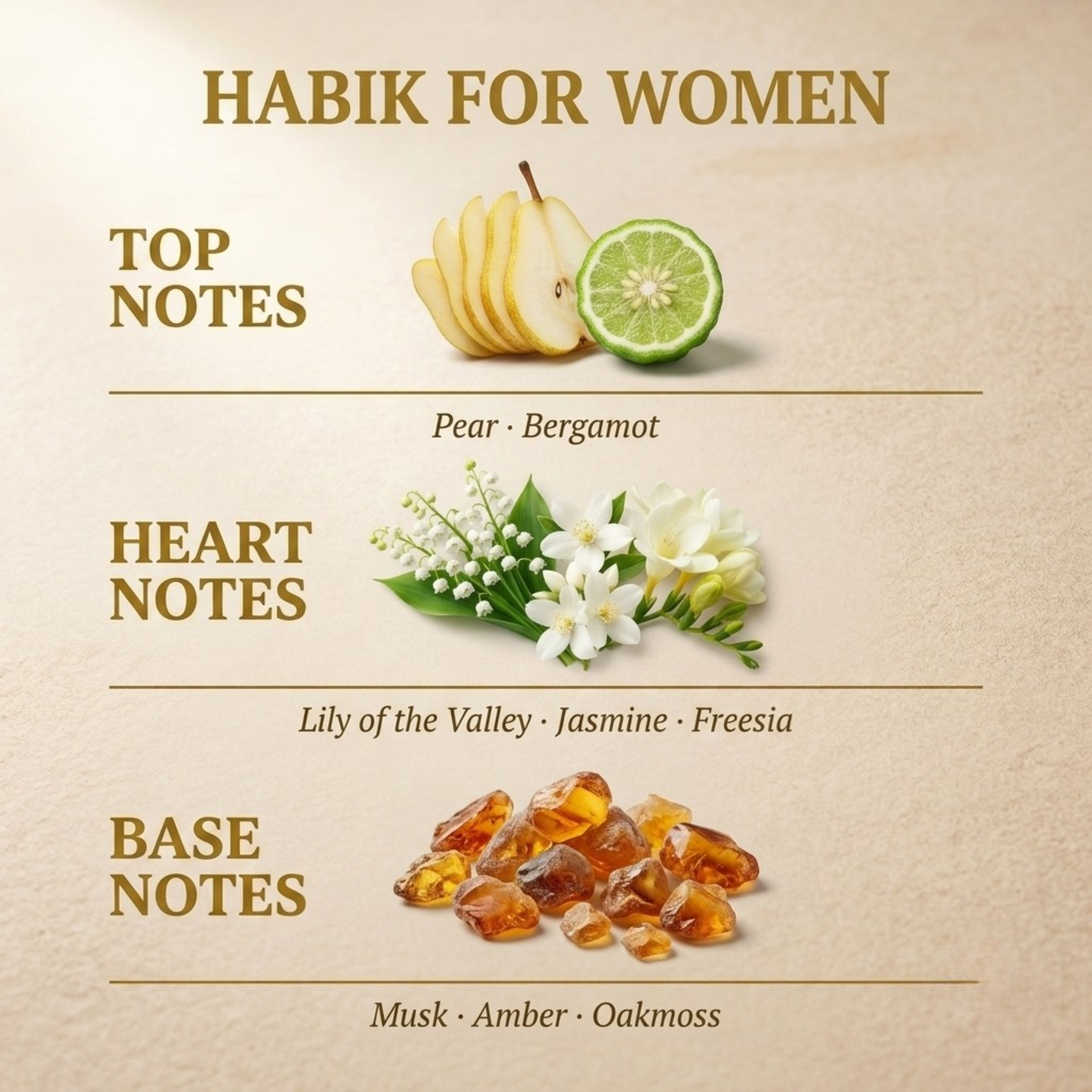 Habik For Women by Lattafa fragrance notes