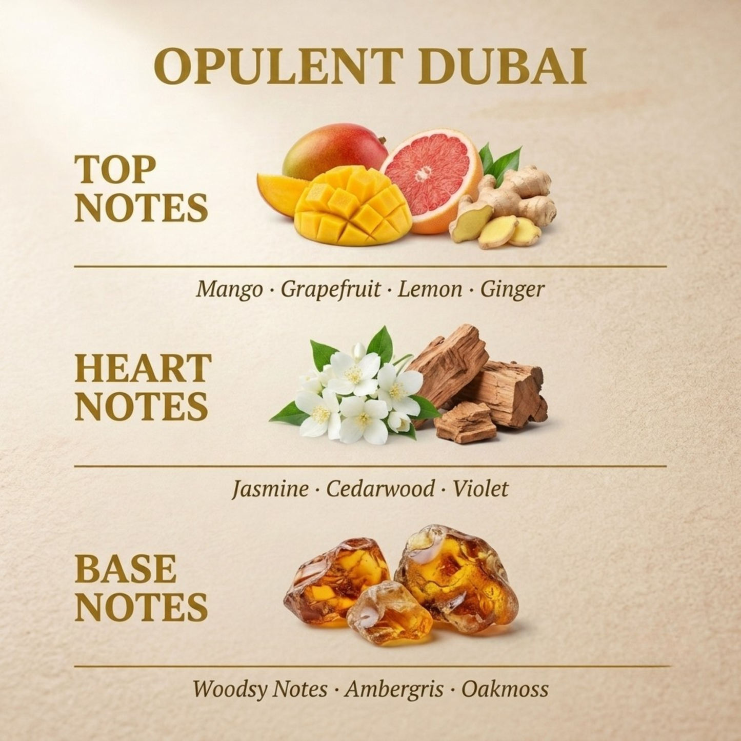 Opulent Dubai by Lattafa fragrance notes