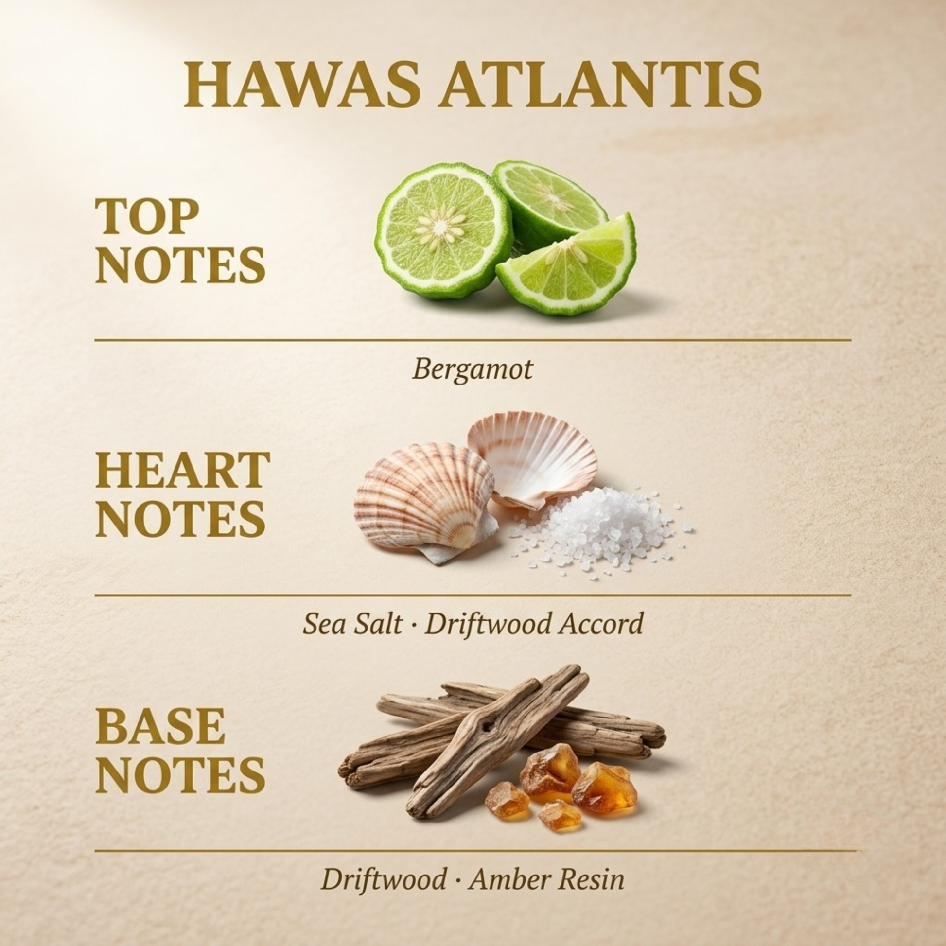 Hawas Atlantis fragrance notes
